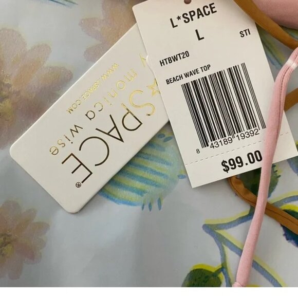 L*Space Beach Wave Tie Dye Bikini Top - L - Picture 5 of 6